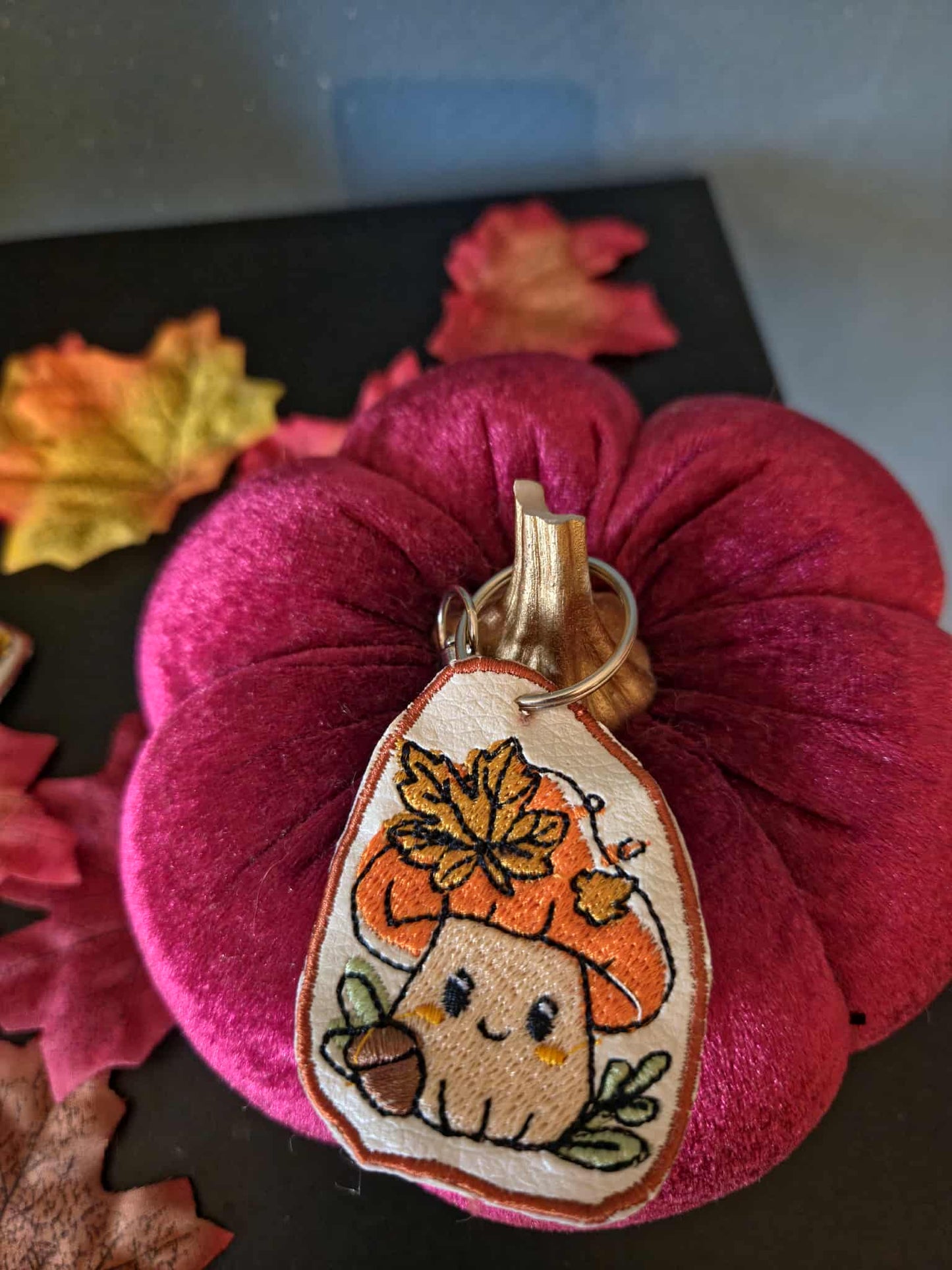 Porte clés champignon