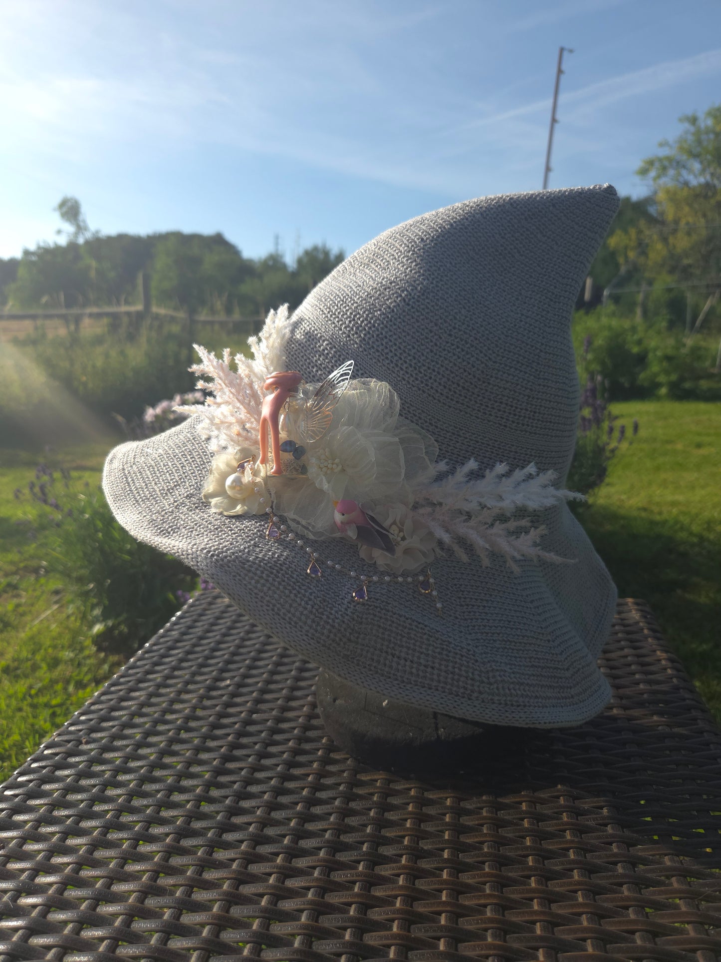Chapeau " le songe perlé "
