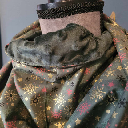 Écharpes triangle doublées en minky.
