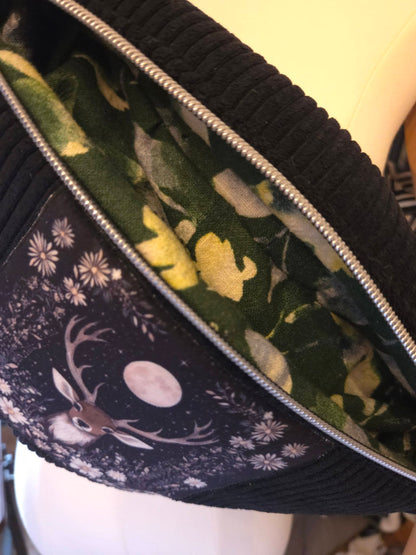 Sac banane velours côtelé