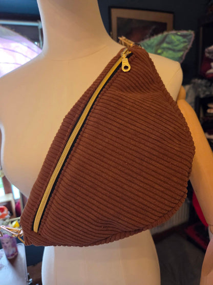 Sac banane velours côtelé