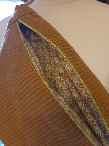 Sac banane velours côtelé