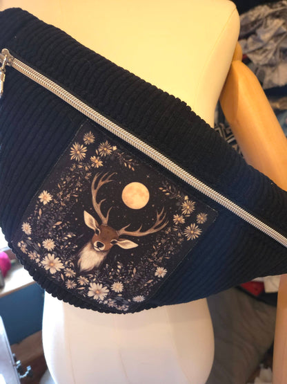Sac banane velours côtelé