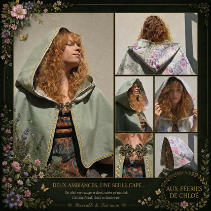 ✨ Cape réversible – Taille unique