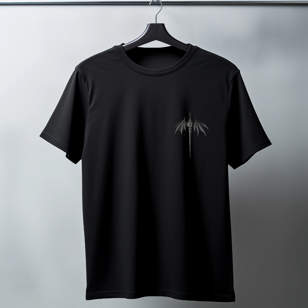 T-shirt brodé thème animaux fantastique.