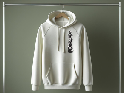 Sweat brodé thème fantasy.