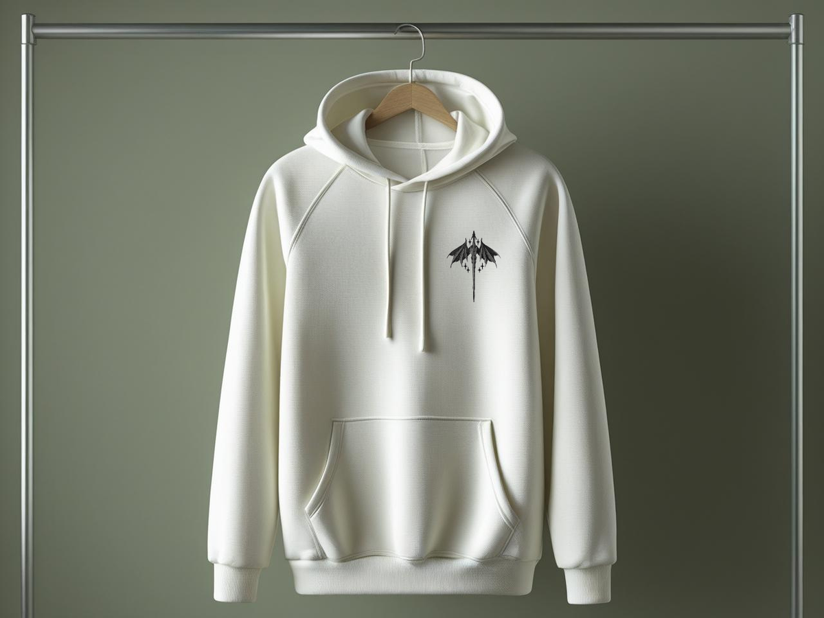 Sweat brodé thème fantasy.