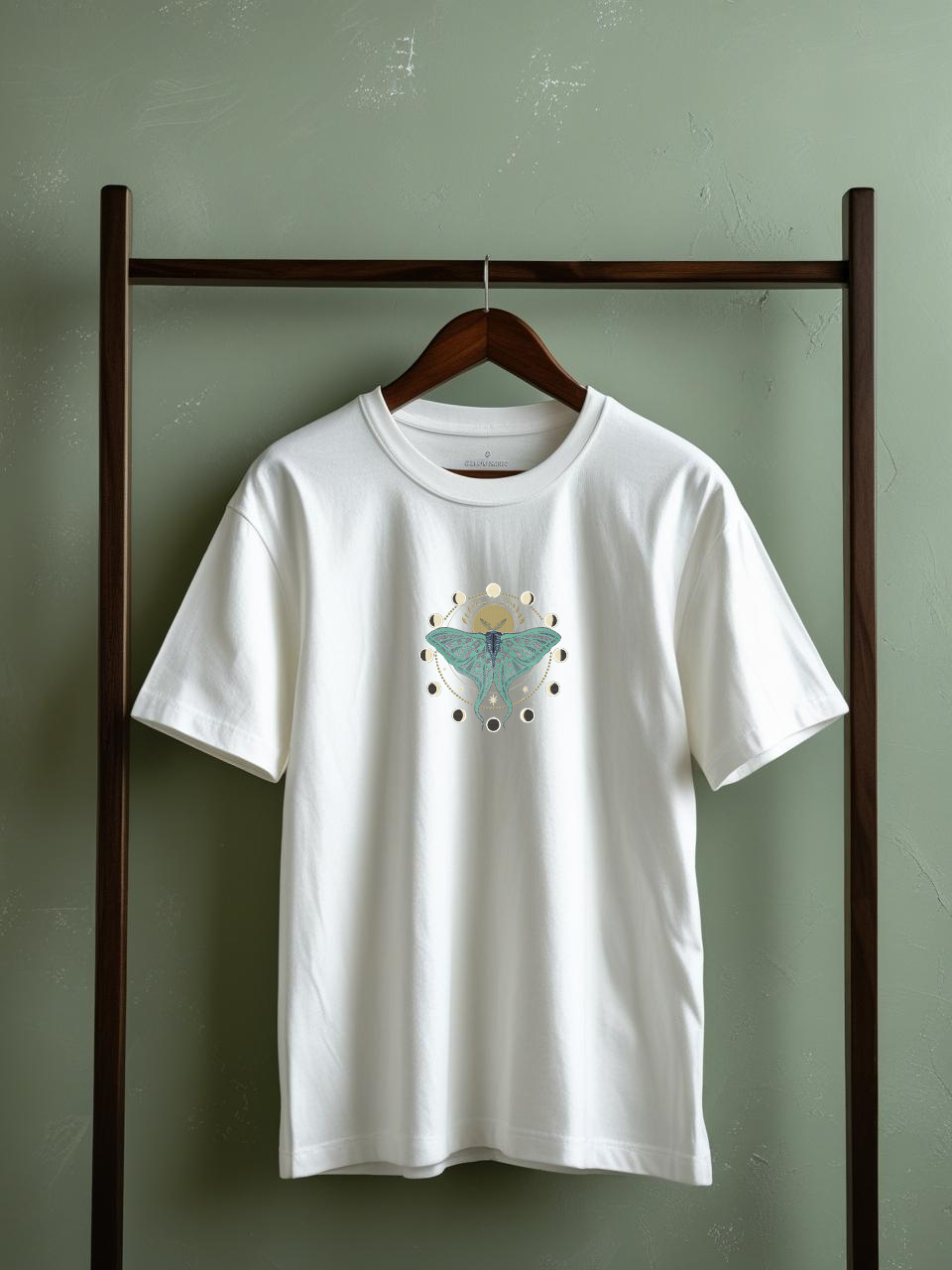 T-shirt brodé thème animaux fantastique.