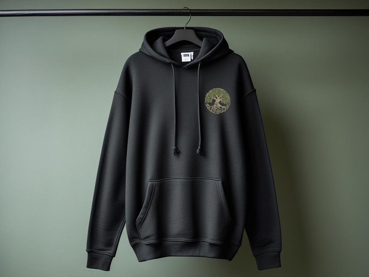 Sweat brodé thème fantasy.