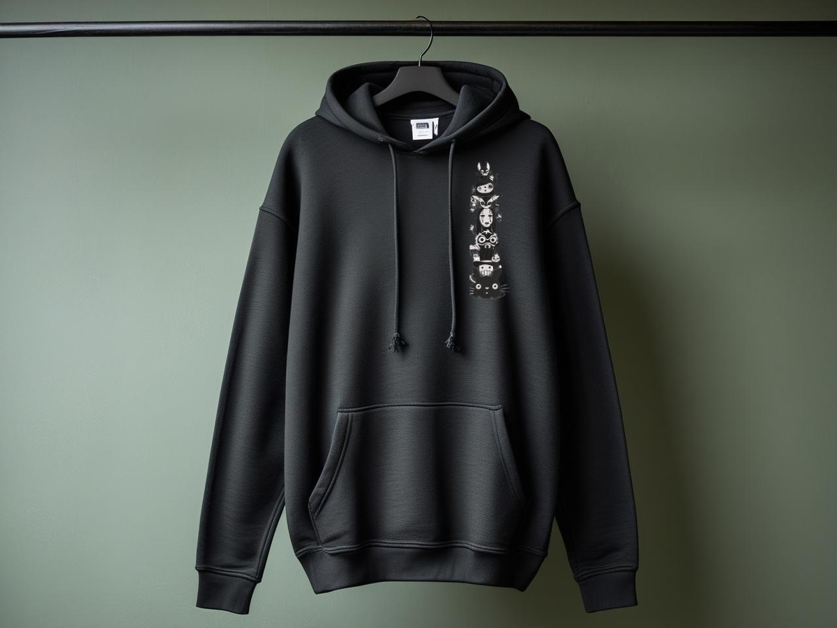 Sweat brodé thème fantasy.