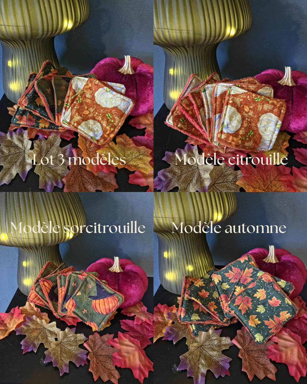 lingettes démaquillantes collection automne