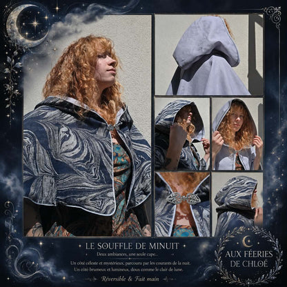 ✨ Cape réversible – Taille unique