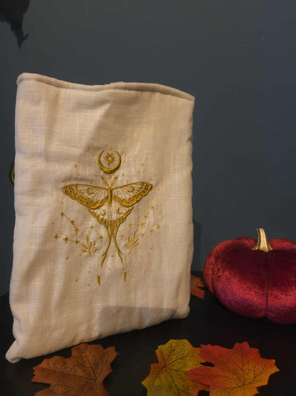 Pochette à livre brodée
