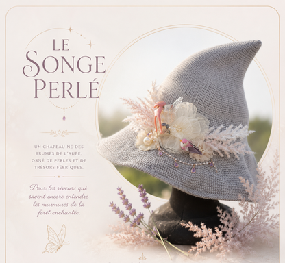 Chapeau « Le Songe Perlé »