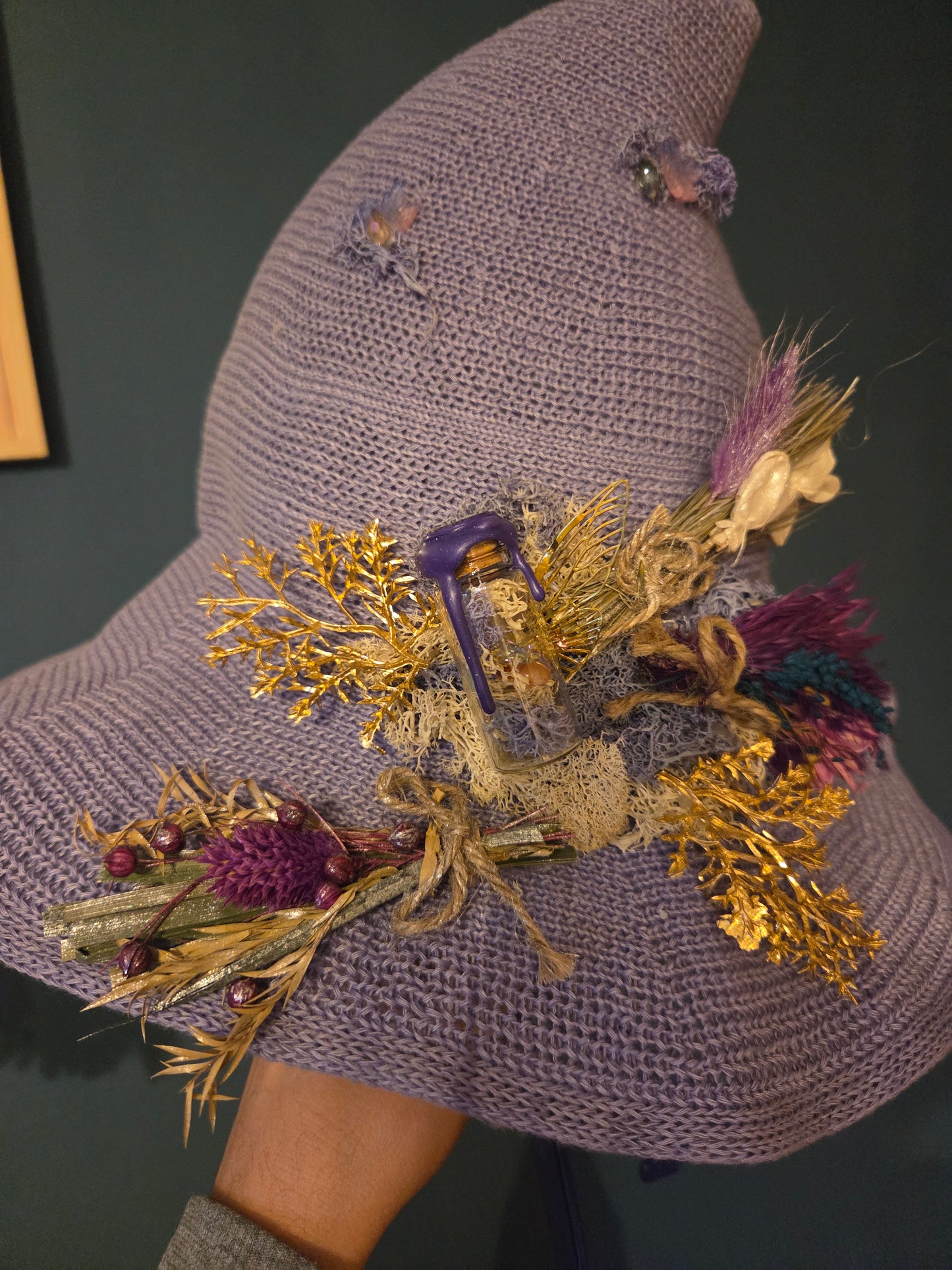 Chapeau " la brume violette "