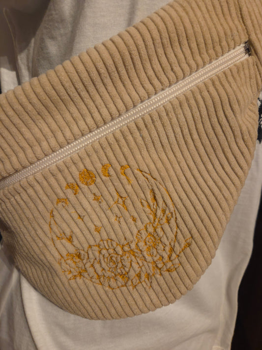 Sac banane velours côtelé