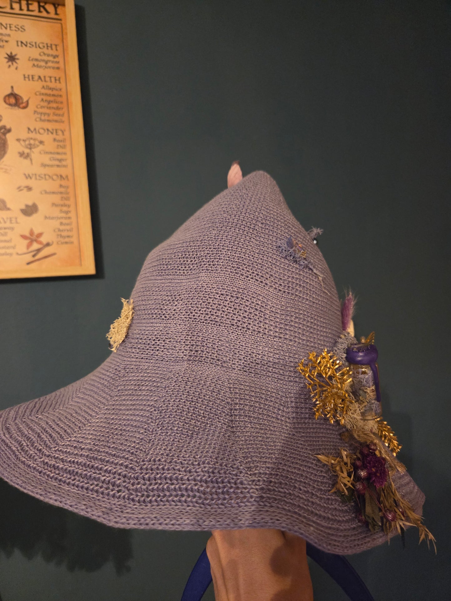 Chapeau " la brume violette "
