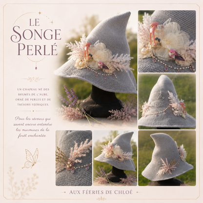 Chapeau « Le Songe Perlé »