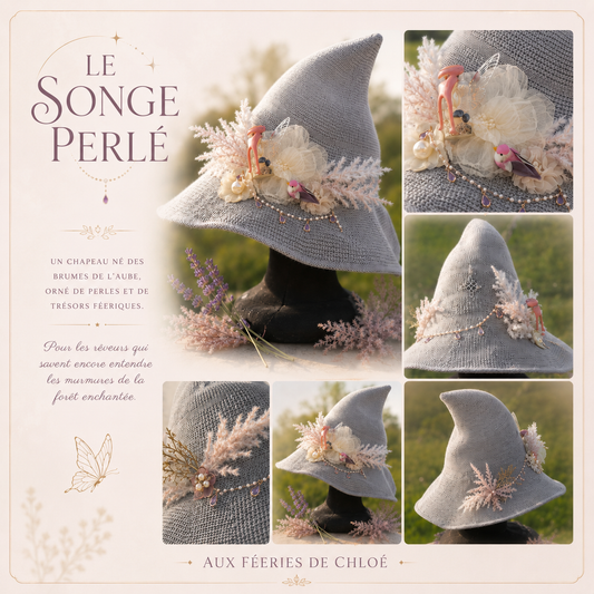 Chapeau « Le Songe Perlé »